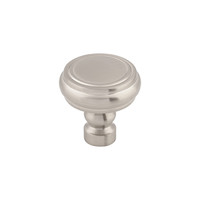 Brixton Rimmed Knob Brushed Satin Nickel - 1 1/4 in