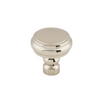 Top Knobs Brixton Rimmed Knob Polished Nickel - 1 1/4 in