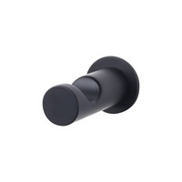 Hopewell Bath Single Hook Flat Black - 1 1/2 in