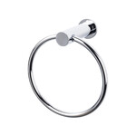 Top Knobs Hopewell Bath Towel Ring Polished Chrome - 6 5/16 in