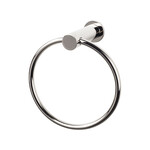 Top Knobs Hopewell Bath Towel Ring Polished Nickel - 6 5/16 in