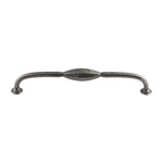 Top Knobs Chareau® D Pull Black Iron - 8 13/16 in