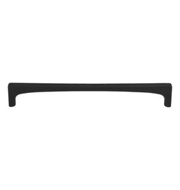 Top Knobs Riverside Pull Flat Black - 7 9/16 in