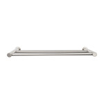Top Knobs Hopewell Bath Double Towel Bar Brushed Satin Nickel - 18 in