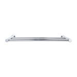 Top Knobs Hopewell Bath Double Towel Bar Polished Chrome - 24 in