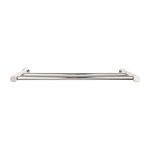 Top Knobs Hopewell Bath Double Towel Bar Polished Nickel - 24 in