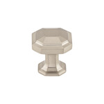 Top Knobs Emerald Knob Brushed Satin Nickel - 1 1/8 in