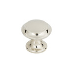 Top Knobs Barrow Knob Polished Nickel - 1 1/4 in