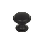 Top Knobs Barrow Knob Flat Black - 1 1/4 in