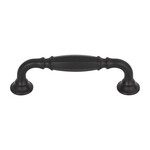 Top Knobs Barrow Pull Flat Black - 3 3/4 in
