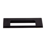 Top Knobs Europa Cut Out Tab Pull Flat Black - 3 3/4 in