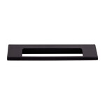 Top Knobs Europa Cut Out Tab Pull Flat Black - 5 in