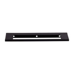 Top Knobs Europa Cut Out Tab Pull Flat Black - 6 in