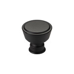 Top Knobs Ormonde Knob Flat Black - 1 3/8 in