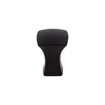 Top Knobs Glacier Knob Flat Black - 3/4 in