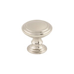 Top Knobs Reeded Knob Brushed Satin Nickel - 1 1/2 in