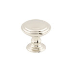 Top Knobs Reeded Knob Polished Nickel - 1 1/2 in
