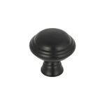 Top Knobs Henderson Knob Flat Black - 1 1/4 in