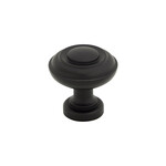 Top Knobs Ulster Knob Flat Black - 1 1/4 in