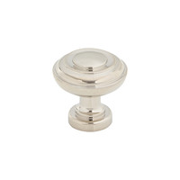 Ulster Knob Polished Nickel - 1 1/4 in