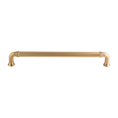 Top Knobs Reeded Appliance Pull Honey Bronze - 12 in