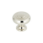 Top Knobs Kent Knob Polished Nickel - 1 1/4 in