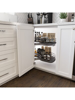 Vibo Flymoon 3 Corner Cabinet Pull Out Left Anthracite Grey - 400 mm (16 in)