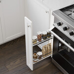 Vibo Galaxy Base Cabinet Pull Out White / Chrome - 150 mm (6 in)