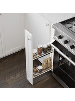 Vibo Galaxy Base Cabinet Pull Out White / Chrome - 150 mm (6 in)