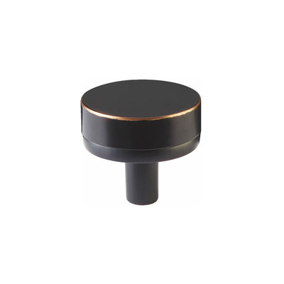 Emtek Select Conical Smooth Cabinet Knob Oil-Rubbed Bronze - 1 1/4 in
