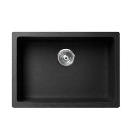 Pearl VERTU - S Black NuGranite™ Kitchen Sink