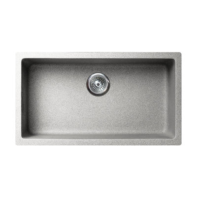 Pearl VERTU - M Smokey Grey NuGranite™ Kitchen Sink