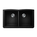 Pearl VERTU - E Black NuGranite™ Kitchen Sink