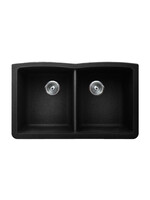 Pearl VERTU - E Black NuGranite™ Kitchen Sink