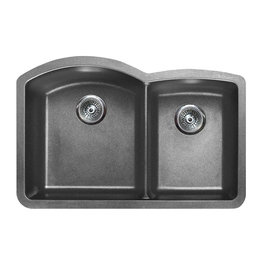 Pearl VERTU - CL Graphite NuGranite™ Kitchen Sink