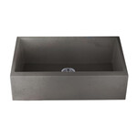 Pearl VERTU - A Graphite NuGranite™ Kitchen Sink