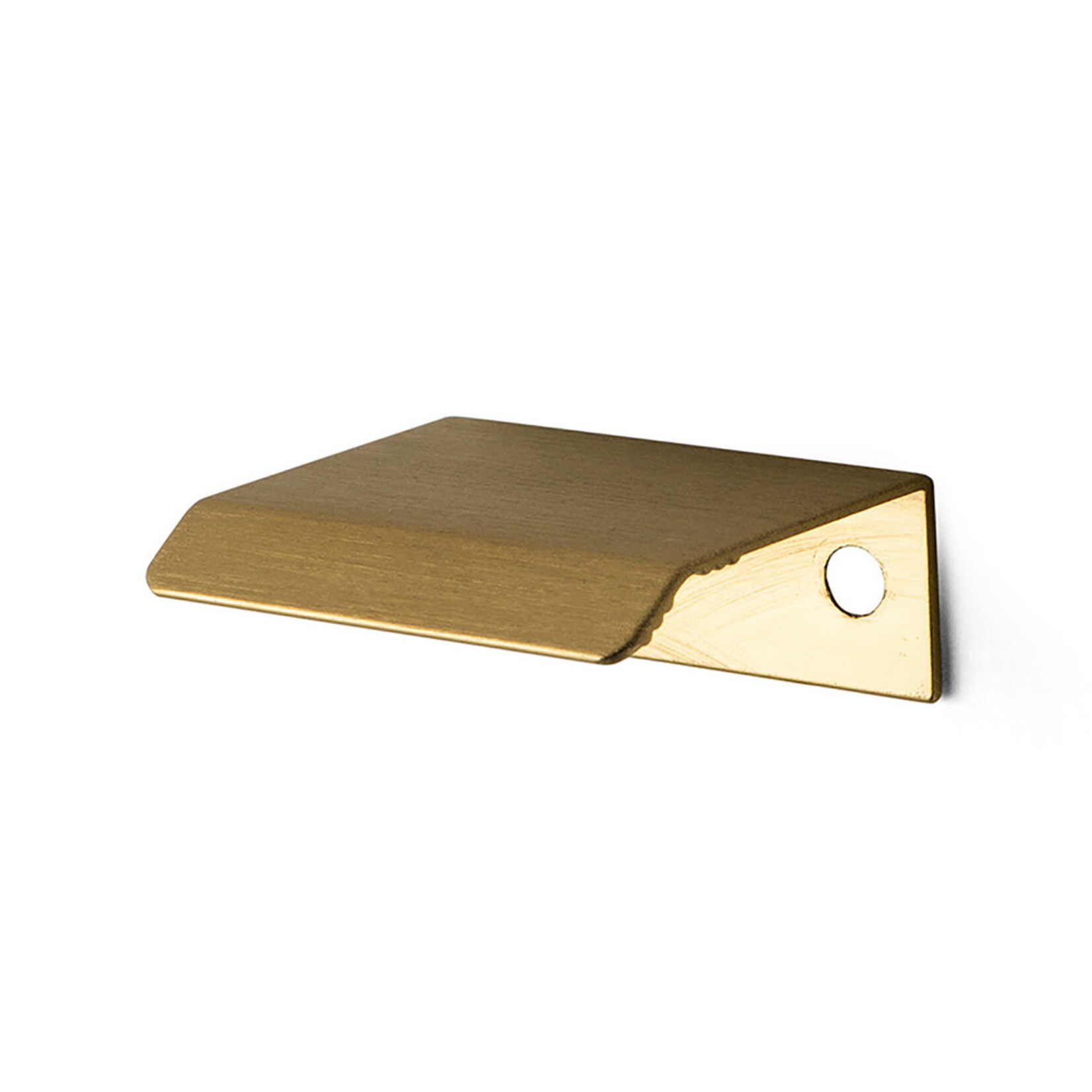 Viefe Curve Edge Pull Dark Brass - 1 1/4 in
