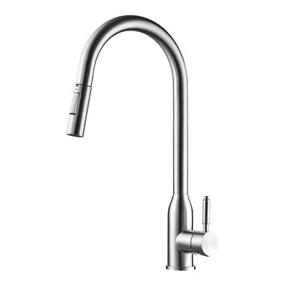 Pearl EMPIRE - JACKSON Brushed Stainless Steel Kitchen Faucet