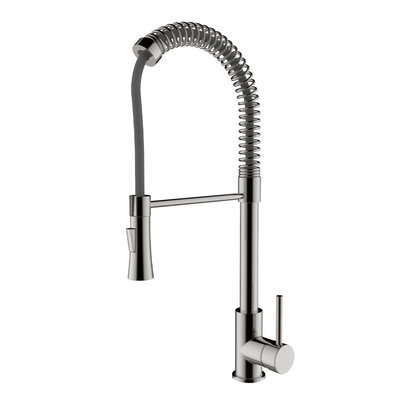 Pearl SPRING SPOUT - III Brushed Nickel Brass Kitchen Faucet