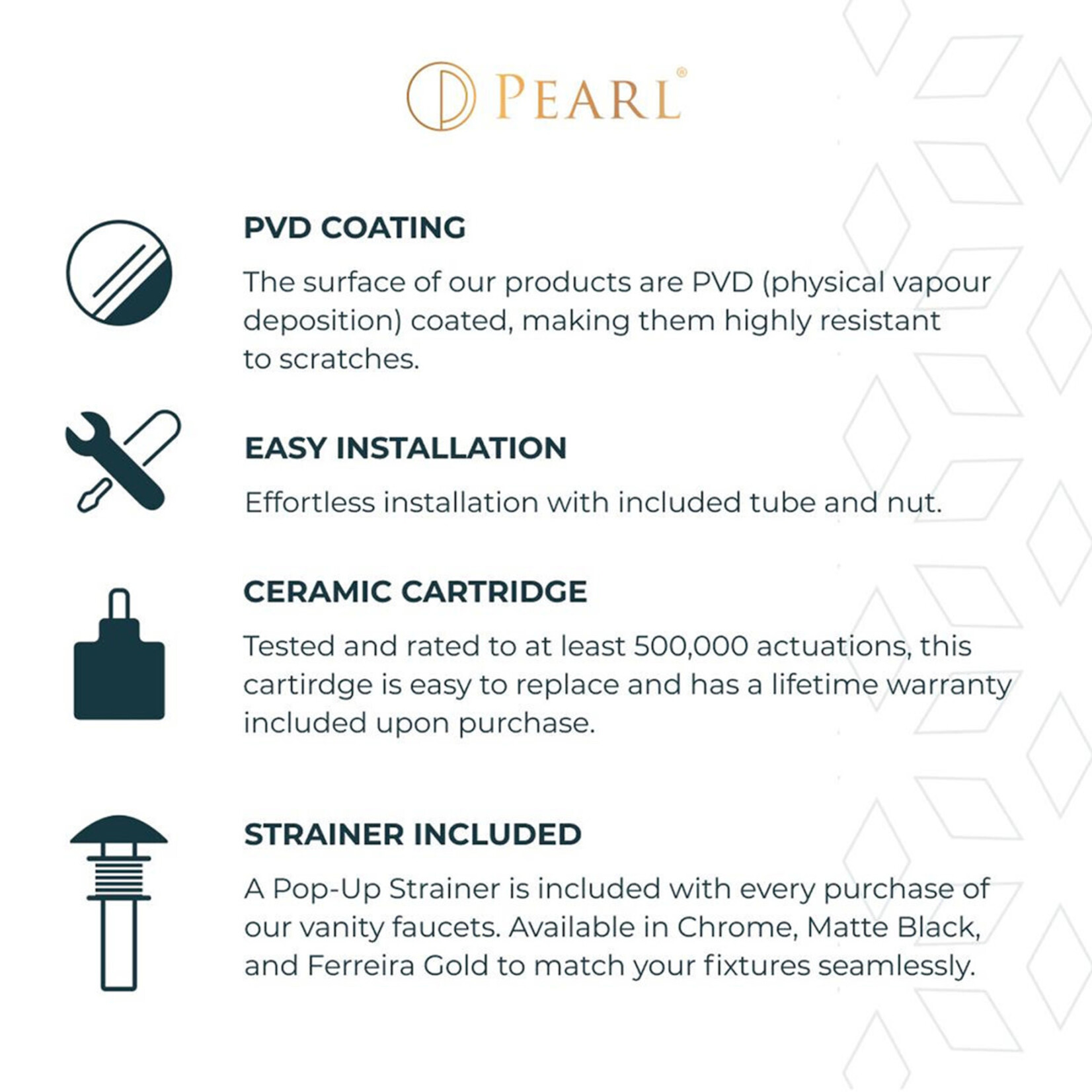 Pearl LEON Brass Bar & Kitchen Faucet