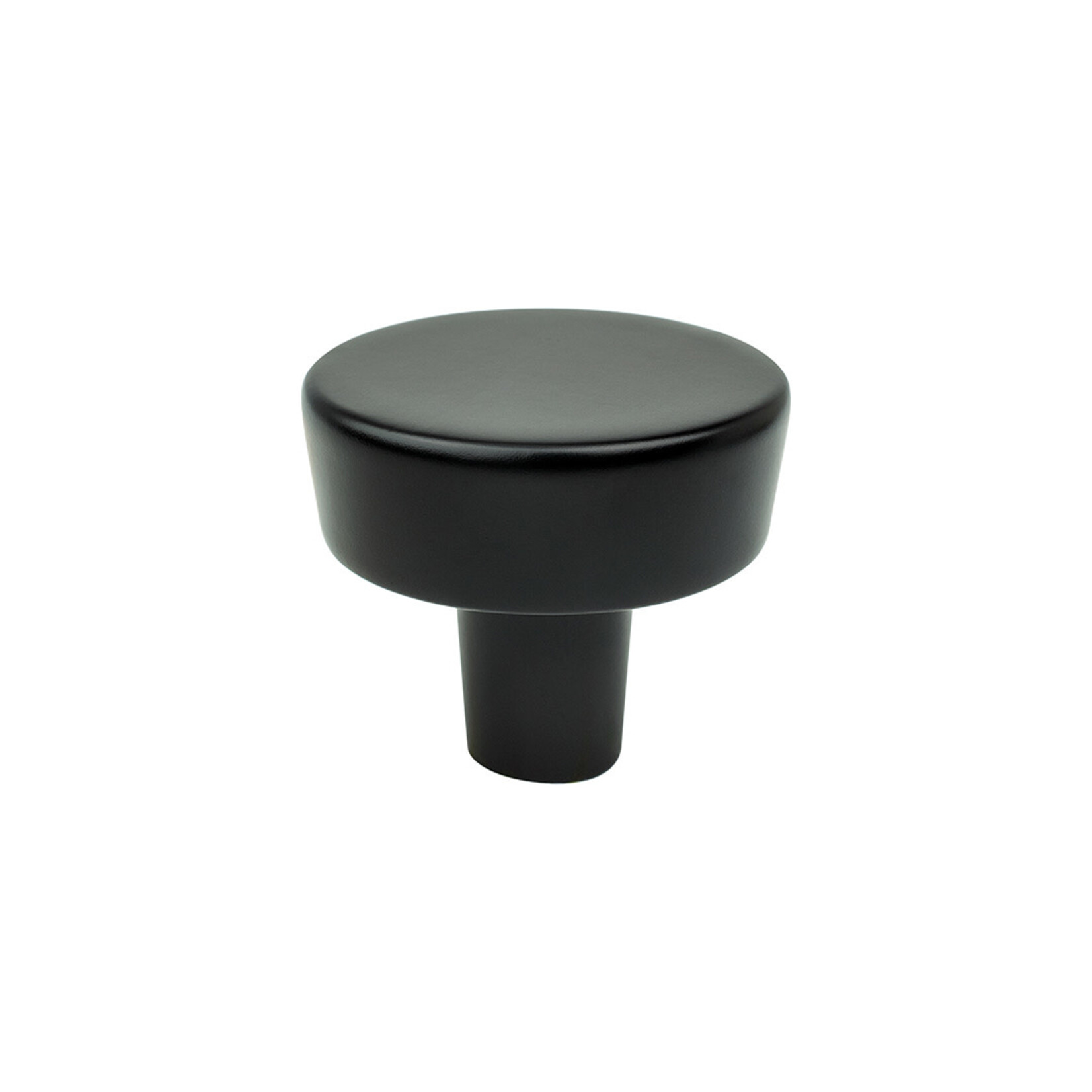 Berenson Brookridge Round Knob Matte Black - 1 9/32 in