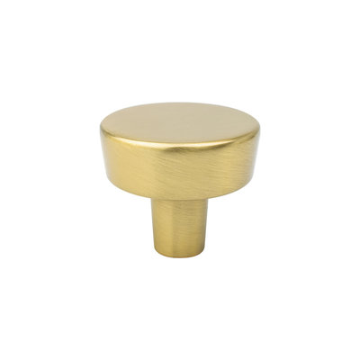 Berenson Brookridge Round Knob Modern Brushed Gold - 1 9/32 in