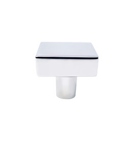 Berenson Brookridge Square Knob Polished Chrome - 1 3/8 in