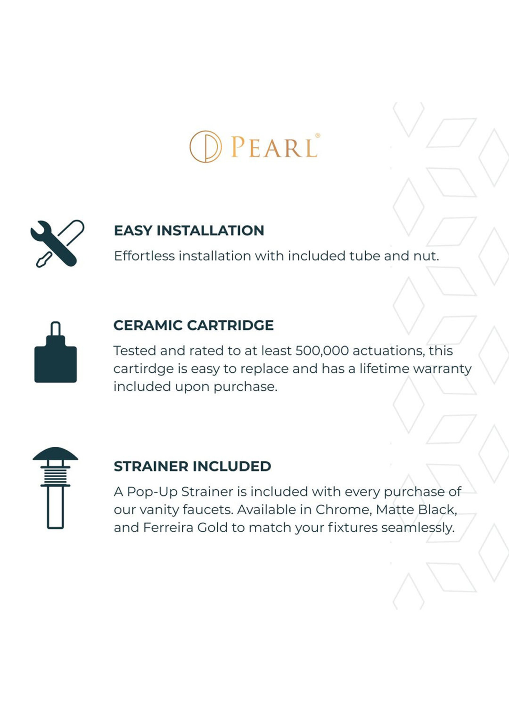 Pearl BAKER Brass Cast Spout Vanity Faucet