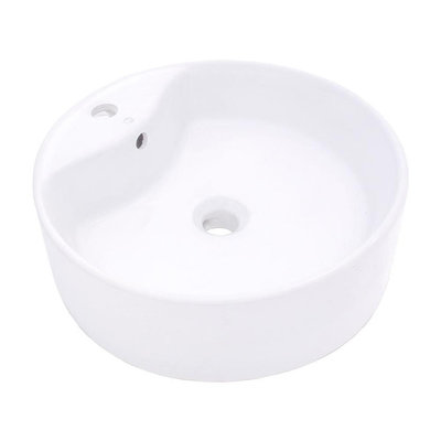 Pearl KASU - DR Metro White Porcelain Fireclay Ceramic Bathroom Sink