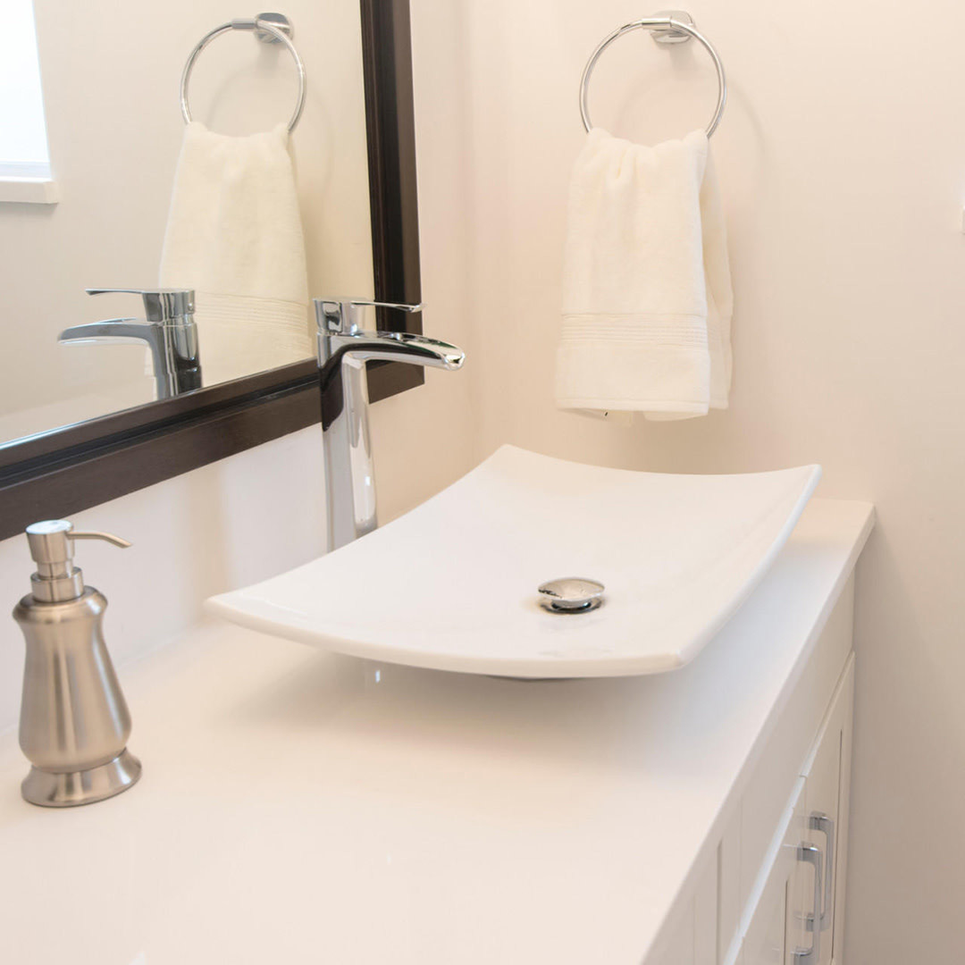 Pearl KASU Porcelain Fireclay Ceramic Bathroom Sink