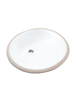 Pearl KASU - C Metro White Porcelain Fireclay Ceramic Bathroom Sink
