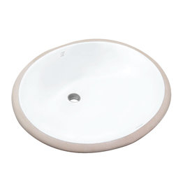 Pearl KASU - C Metro White Porcelain Fireclay Ceramic Bathroom Sink