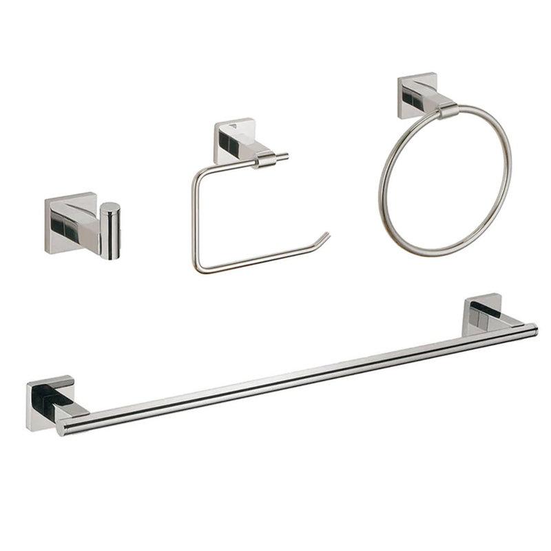 KAYA Hand Towel Ring, Brushed Nickel - Portelli Home Centre