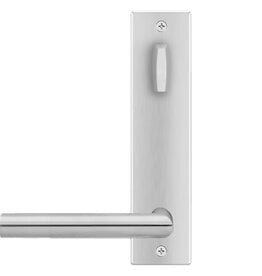 Karcher Design Rhodos Interconnecting Entryset Lever Polished Stainless Steel - Rectangular Rosette